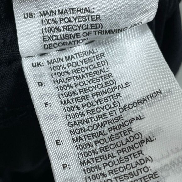 Adidas Mens XL Black Athletic Shorts 3-Stripe Recycled Polyester a0228 - Picture 4 of 6